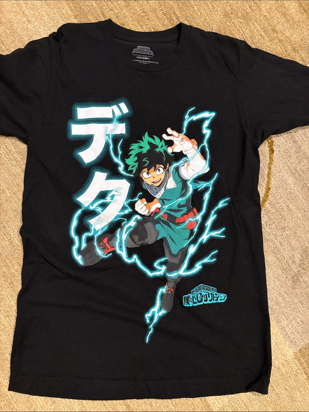 My Hero Academia Izuku Midoriya Graphic Tee - Black